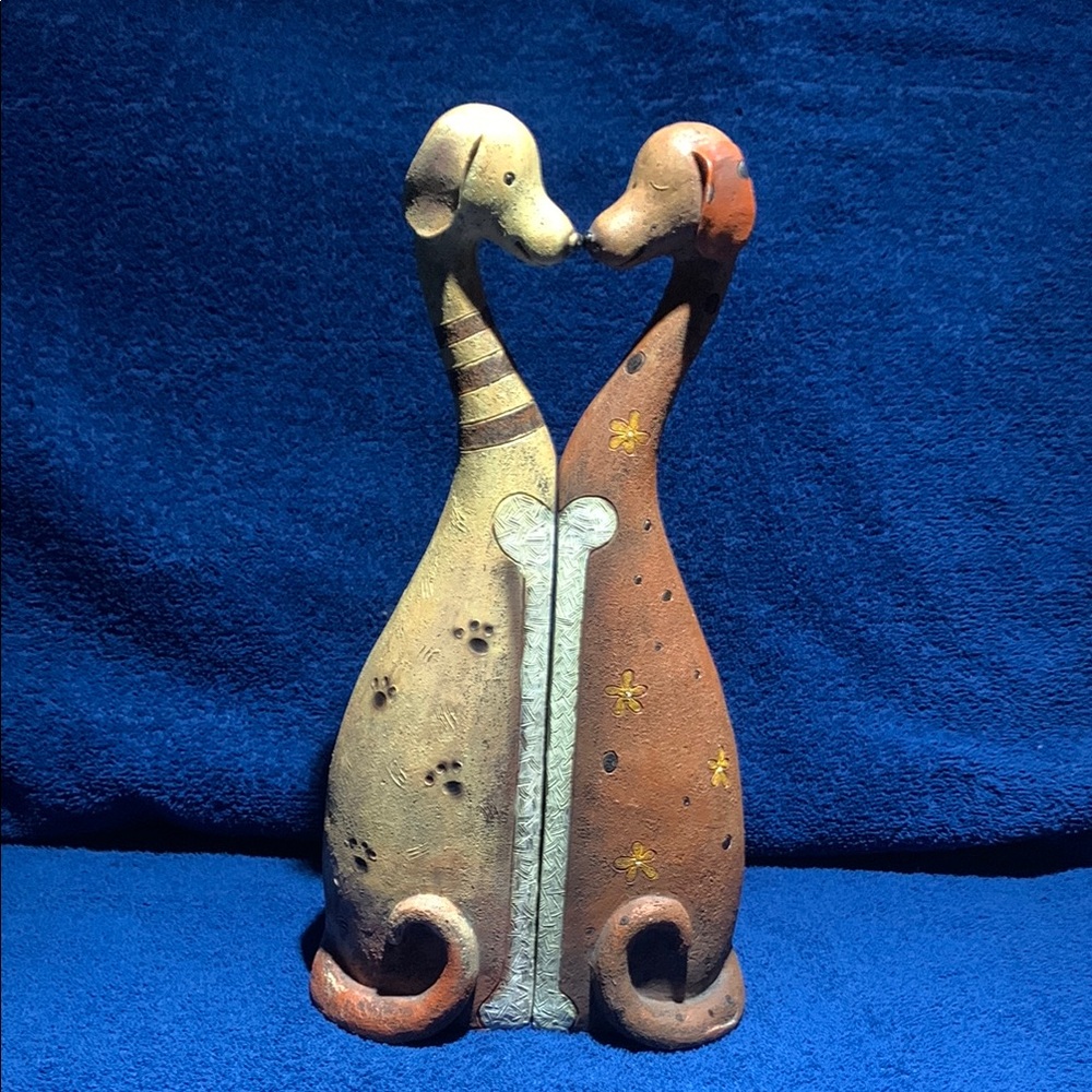 Charming Bookends Nose Kisses and Heart Formation